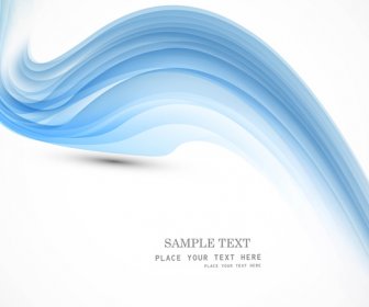 Vector De Onda Colorida Con Estilo Abstracto Azul Tecnología