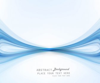 Abstrait Bleu Technologie élégant Coloré Vague Vecteur