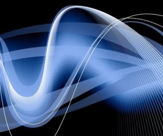 Abstract Blue Waves Background Editable Vector Graphic