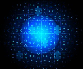 Абстрактный фон вектор стиль яркий синий красочная головоломка