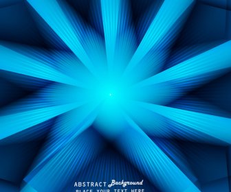Abstrak Swirl Warna-warni Biru Cerah Retro Latar Belakang Vektor