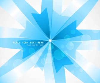 Abstract Bright Blue Colorful Vector Design