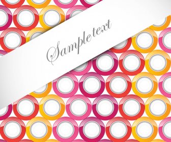 Abstract Bright Circle Shiny Colorful Background Vector