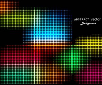 Abstract Bright Colorful Dynamic Mosaic Shiny Vector Background