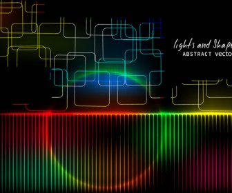 Abstract Bright Colorful Dynamic Vector Background