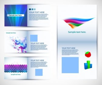 Brochure Abstract Template Design Vecteur