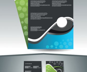 Abstrait Affaires Flyer Couverture Template Vecteur