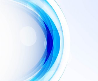 เวกเตอร์คลื่นวงกลมสีน้ำเงินมีสีสันเทคโนโลยีธุรกิจนามธรรม