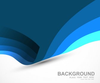 抽象商業技術五顏六色的藍色波浪向量例證