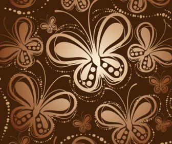 Abstrakter Schmetterling Muster Vektor