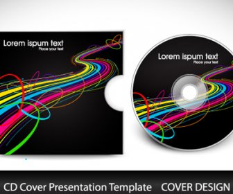 Abstract Cd Cover Presentation Design Vector