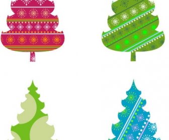 Abstract Christmas Tree Vector Graphics