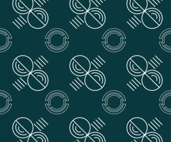 Abstract Circles Pattern Repeating Style Design