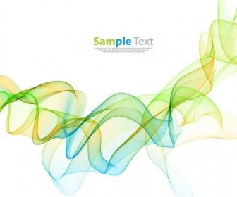 Abstract Color Wave Design Background Vector Illustration