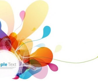 Abstract Colored Background Vector Graphic