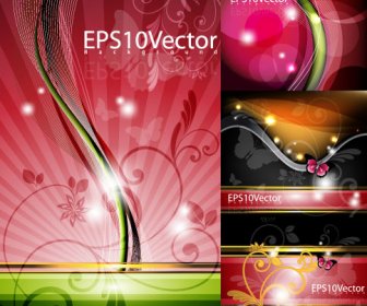 Abstract Colored Decorative Pattern Background Vector Graphic