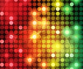 Abstract Colored Dot Background 1 Vector Art