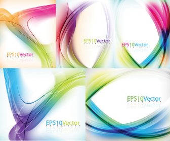 Abstract Colored Line Background Vector Graphic