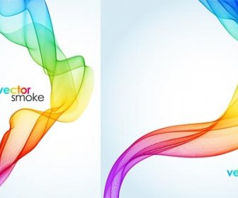 Abstract Colored Smoke Background Design Vector
