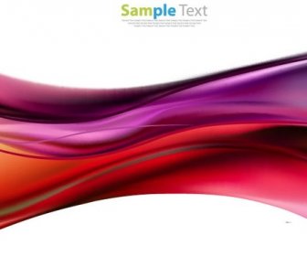 Abstract Colored Waves Background Vector Illustation