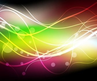Abstract Colorful Dark Background Vector Graphic