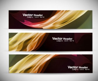 Vector De Banner De Elementos De Diseño Abstracto Colorido