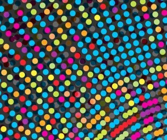 Abstract Colorful Dots Vector Background