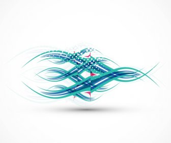 Abstract Colorful Fantastic Wave Vector