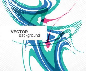 Abstract Colorful Fantastic Wave Vector Illustration
