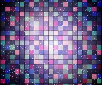 Abstract Colorful Grid Checkerboard Background