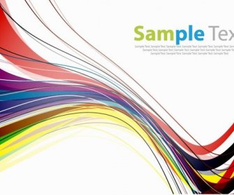 Abstract Colorful Line Vector Background