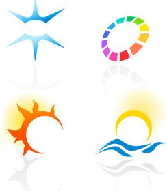 Abstratos Coloridos Logotipos 2