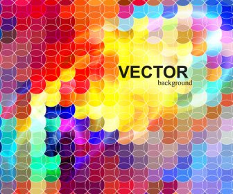 Abstract Colorful Mosaic Background Vector