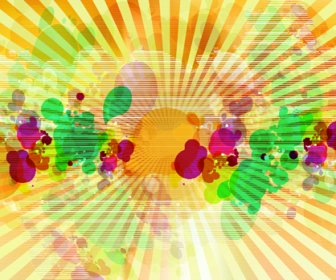 Abstract Colorful Spots Vector Background
