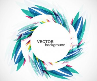 Abstract Colorful Swirl Circle Vector Illustration