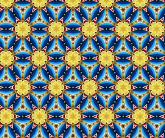 Abstract Colorful Symmetric Pattern Vector Illustration