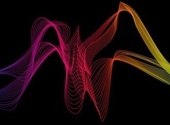 Abstract Colorful Wave Background