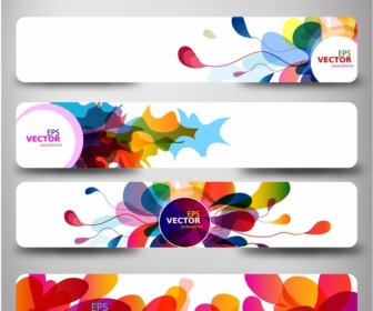 Abstract Colorful Web Headers.