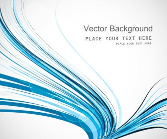 Blaue Abstrakte Farbenfrohe Linie Vektor-Design-illustration