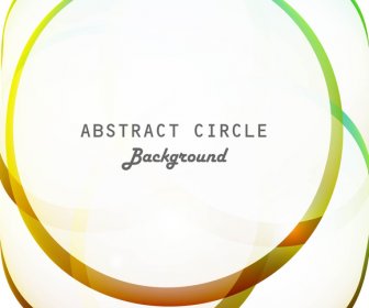 Abstract Colorfull Circle Shiny Vector Background