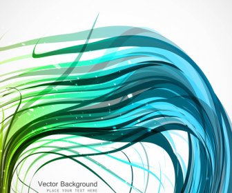 Abstract Colorfull Wire Line Wave Vector Illustration