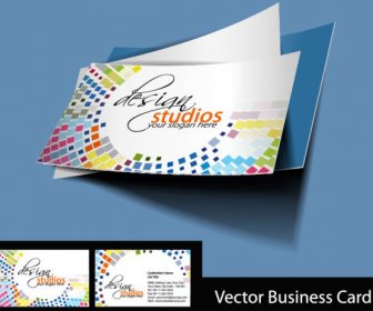 抽象的な創造的なビジネス カード ベクトルを設定
