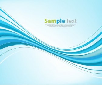 Abstract Curves Blue Background Vector Graphic