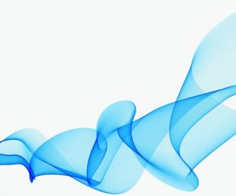 Abstract Design Background Blue Wave Vector Graphic