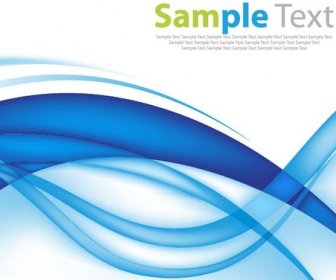 Abstract Design Blue Wave Background