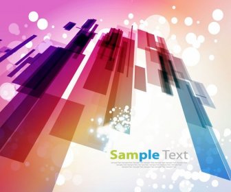 Abstract Design With Bokeh Light Background Vector