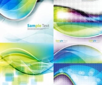 Abstract Dynamic Line Background Set Vector