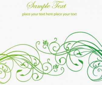 Abstract Floral Background With Place For Your Text