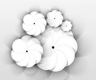 Vektor Abstrak Bunga Lingkaran
