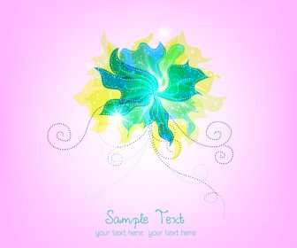 Abstract Flower Design Background